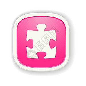 创作图标白色粉色解决方案广告合作网站战略玩具拼图游戏背景图片