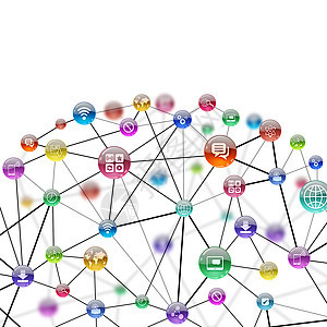 程序图标之间的通信信息Name线条电子邮件社交笔记本世界社区节点方案媒体团体图片