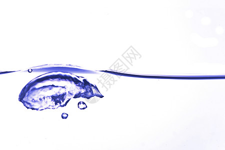 飞溅液体溪流蓝色短跑喷出气泡活力流动温泉喷泉图片