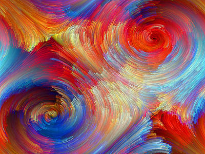 彩色背景元素湍流曲线旋转墙纸算法漩涡纤维笔触轨迹图片