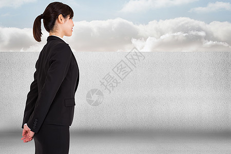 商业妇女地位综合形象的一幅图象多云计算机阳光职业绘图数字公司女性晴天天空图片