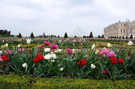 法国凡尔赛宫天空雕塑艺术历史公园花园城堡历史性旅行文化图片