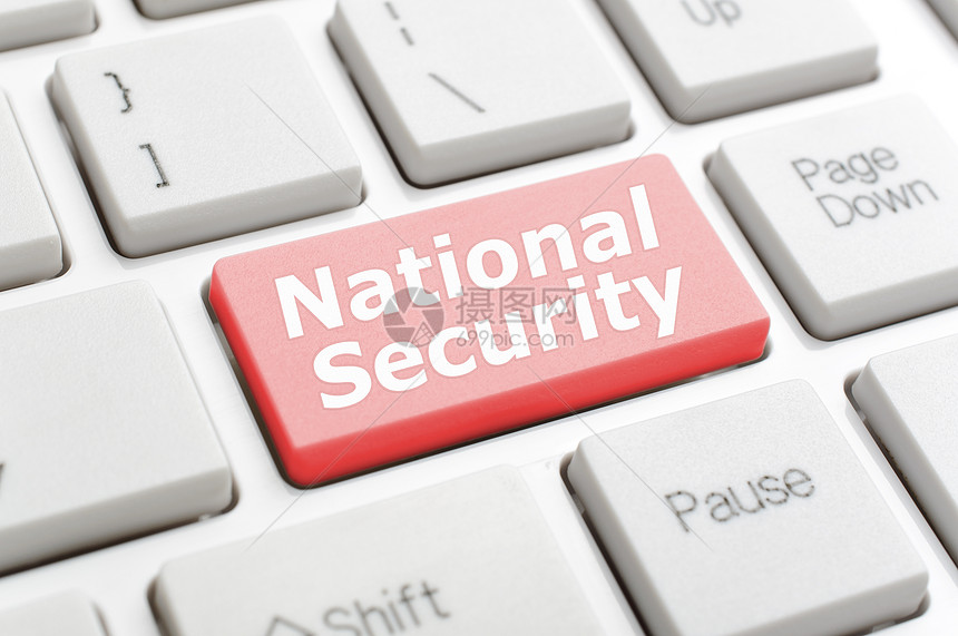 键盘上的国家安全图片