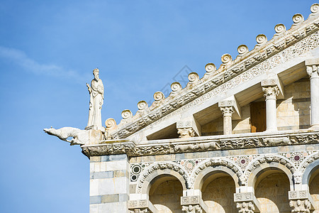 详细的外表大教堂比萨遗产吸引力建筑历史纪念碑宗教圆顶历史性建筑学艺术图片