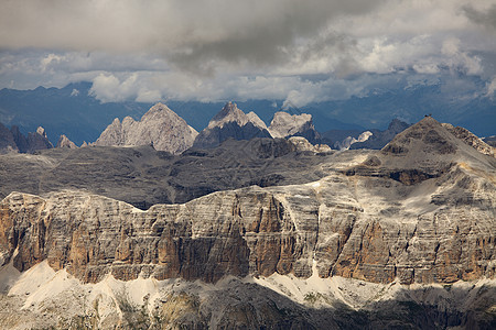 多洛米特顶峰荒野石头地块石灰石岩石风景戏剧性远景悬崖图片