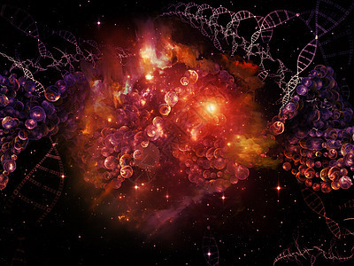 DNA的内在生命元素开发遗传学运动科学化学物质生物力量插图图片