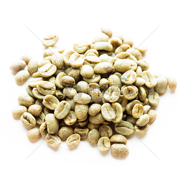 绿咖啡损失白色早餐宏观重量绿色豆子酿造烘烤咖啡图片