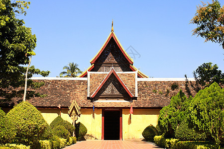 老挝万象的寺酒杯建筑学遗产旅游宗教文化艺术旅行寺庙图片