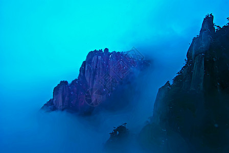世界自然遗产三青山地貌的风景旅游世界遗产花岗岩松树山谷山脉悬崖图片