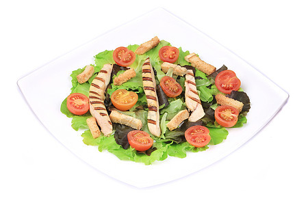 配上蔬菜的菜卷沙拉草药绿色烹饪白色盘子产品午餐面包块厨房停止者图片