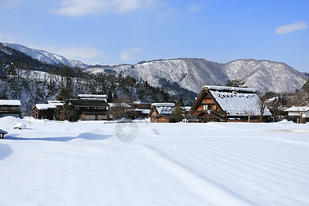 白川去村小屋地标合掌农场茅草运河村庄住宅遗产世界遗产建筑学图片