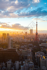 东京塔日落目的地旅行地方城市地标观景台天际景观景点摩天大楼图片