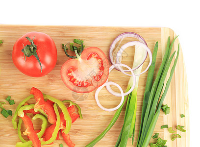 切板上的新鲜蔬菜厨房美食义者照片重量食物胡椒损失烹饪生活图片