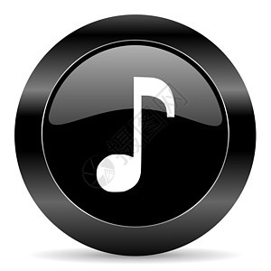 音乐图标歌曲溪流按钮黑色电脑商业声学艺术旋律手机图片