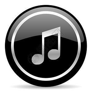 音乐图标声学旋律音乐播放器黑色互联网电脑白色按钮乐器玩家图片