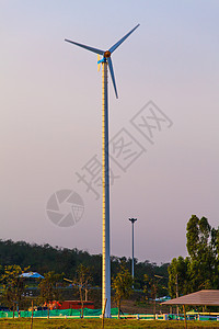 风力涡轮机环境植物发电机生态活力技术金属绿色天空农场图片