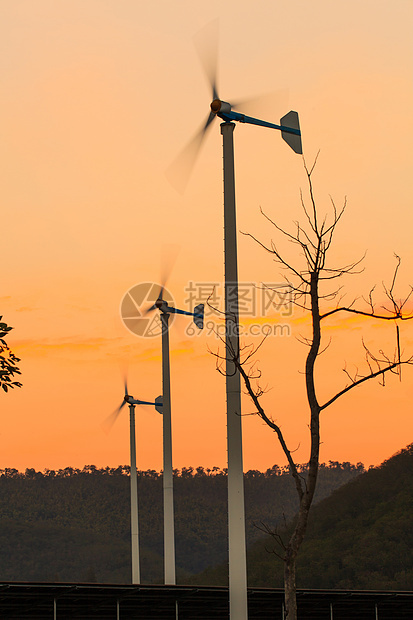 风力涡轮机创新风车环境天空绿色技术发电机植物场地力量图片