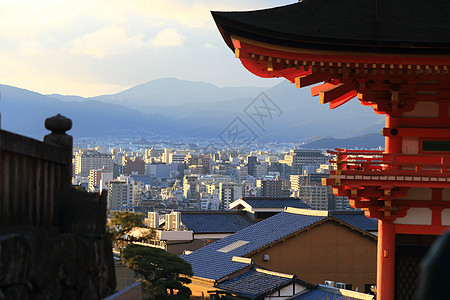 冬季日本京都庆津寺神社文化历史地区宝塔历史性旅游旅行遗产季节图片