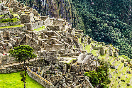 秘鲁安第斯山脉古老的印加城市建筑考古学蓝色旅游拉丁踪迹地标遗产岩石文明图片