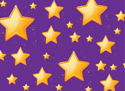 恒星展示生日卡通片墙纸紫色金子星尘插图礼物报酬图片
