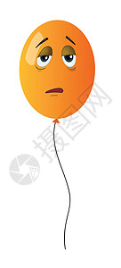气球庆典眼睛塑料鼻子空气喜悦漂浮插图玩具情绪图片