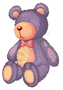 泰迪熊棉布材料绘画毛皮动物泰德卡通片红色游戏草图图片