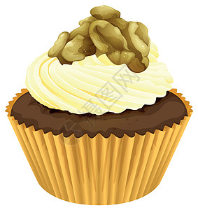纸杯蛋糕食品食物配料蛋糕烹饪巧克力夹子可可插图卡通片图片