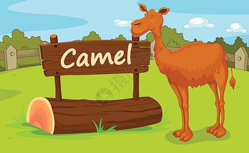 动物园动物土地场地哺乳动物围栏日志生物卡通片栅栏插图夹子图片