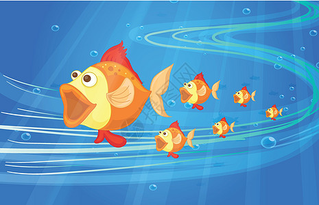 鱼类卡通片海洋生物黄色绘画潜水珊瑚食物野生动物动物图片