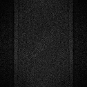 黑色皮革上的灰色画布背景背景图片