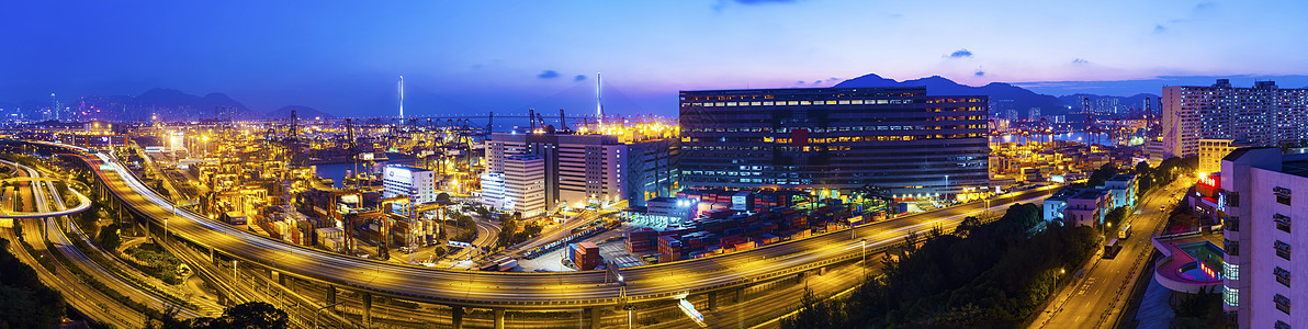 香港公路和市中心区交通业的建设假期汽车街道夜生活摩天大楼立交桥城市建筑运动建筑学图片