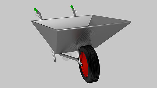 用于建筑 钢铁的轮轴建造材料金属瓦砾异形灰色独轮车背景图片