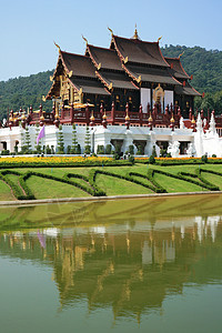 皇家馆 皇室花博览会 清迈 T寺庙热带植物群地标旅行奢华花园历史文化艺术图片