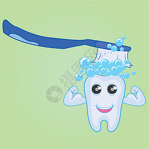 刷牙健康插图牙齿保健口腔吉祥物刷子牙刷卡通片打扫图片