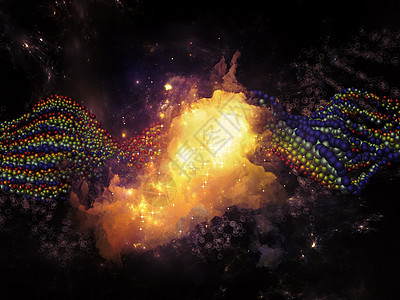 DNA的内在生命活力原子理论粒子生物学工程研究科学实验室运动图片