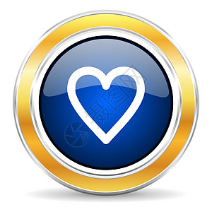 心脏图标医疗插图婚礼专家圆圈药品蓝色感情热情按钮图片