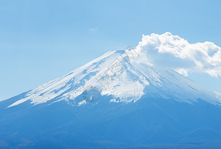 山地fuji国家公吨蓝色阳光天空公园白色旅行晴天火山图片