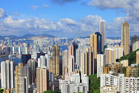 从高峰的香港市图片