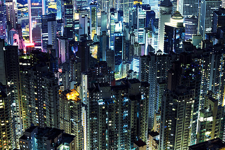 晚上在市中心的香港办公室金融日落经济摩天大楼港口天线建筑学天空商业图片