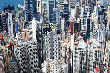 香港住宅区香港特区摩天大楼办公室天线建筑公寓天际住宅天空市中心商业图片