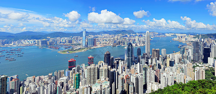 香港区商业办公室住宅摩天大楼风景地标城市景观居民区建筑图片