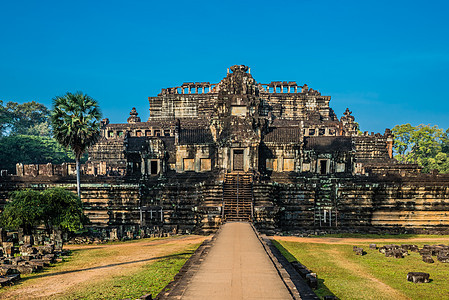 Baphuon 寺吴哥通柬埔寨考古地方宗教寺庙目的地废墟高棉语佛教徒地标旅行图片