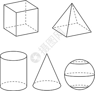 几何矢量三角形黑板立方体圆柱数学八角形数字锥体教育大学图片