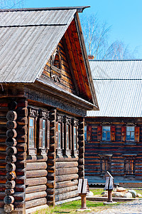 旧式的俄罗斯木屋图片