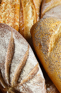 面包种子生活方式包子褐色食物健康饮食背景图片