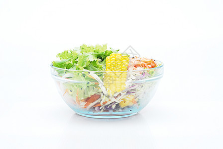 白色背景上的沙拉照片叶子花园环境宏观菠菜餐厅食物蔬菜胡椒图片