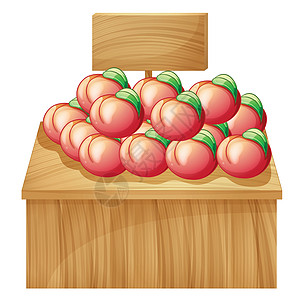 木制板木制桌子上方的水果图片