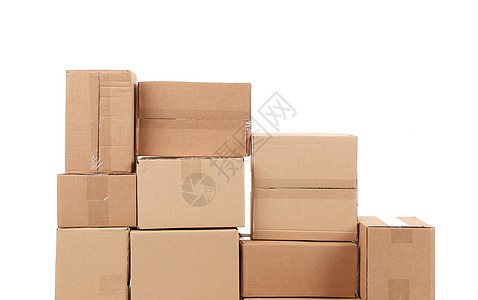 堆叠的纸箱车厢储存货物房间办公室环境送货货运财产贮存图片