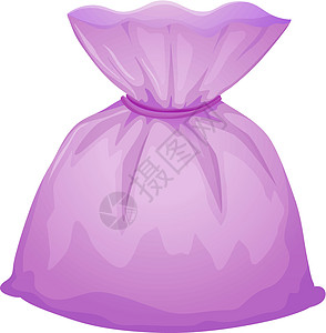 一个紫色邮袋袋图片