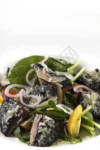 蘑菇菜小吃美食餐厅食物沙拉饮食蔬菜白色盘子午餐图片